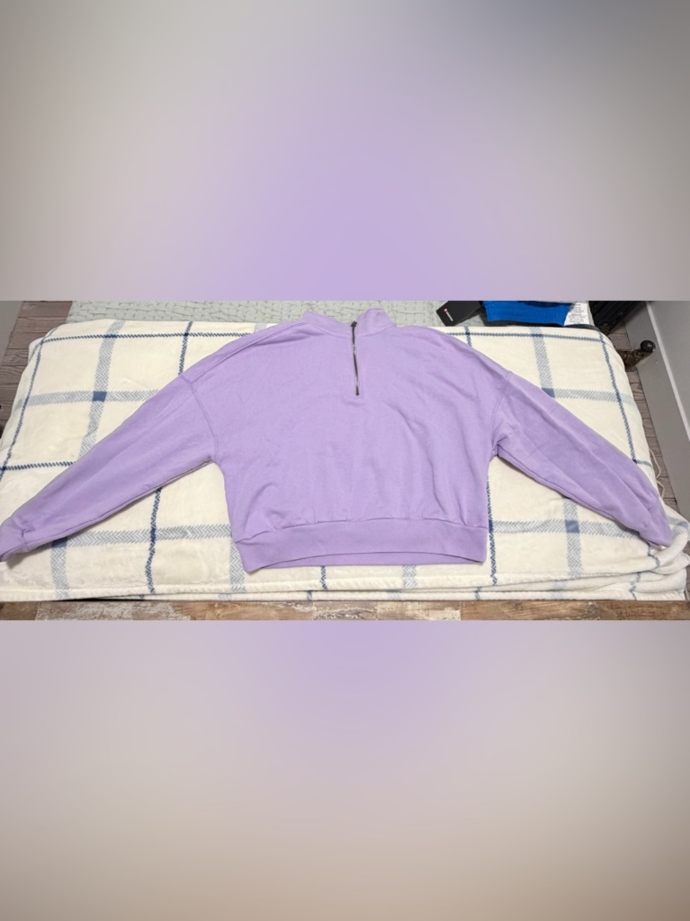 Abercrombie & Fitch Lilac Half-Zip Women's Pullover Sweater